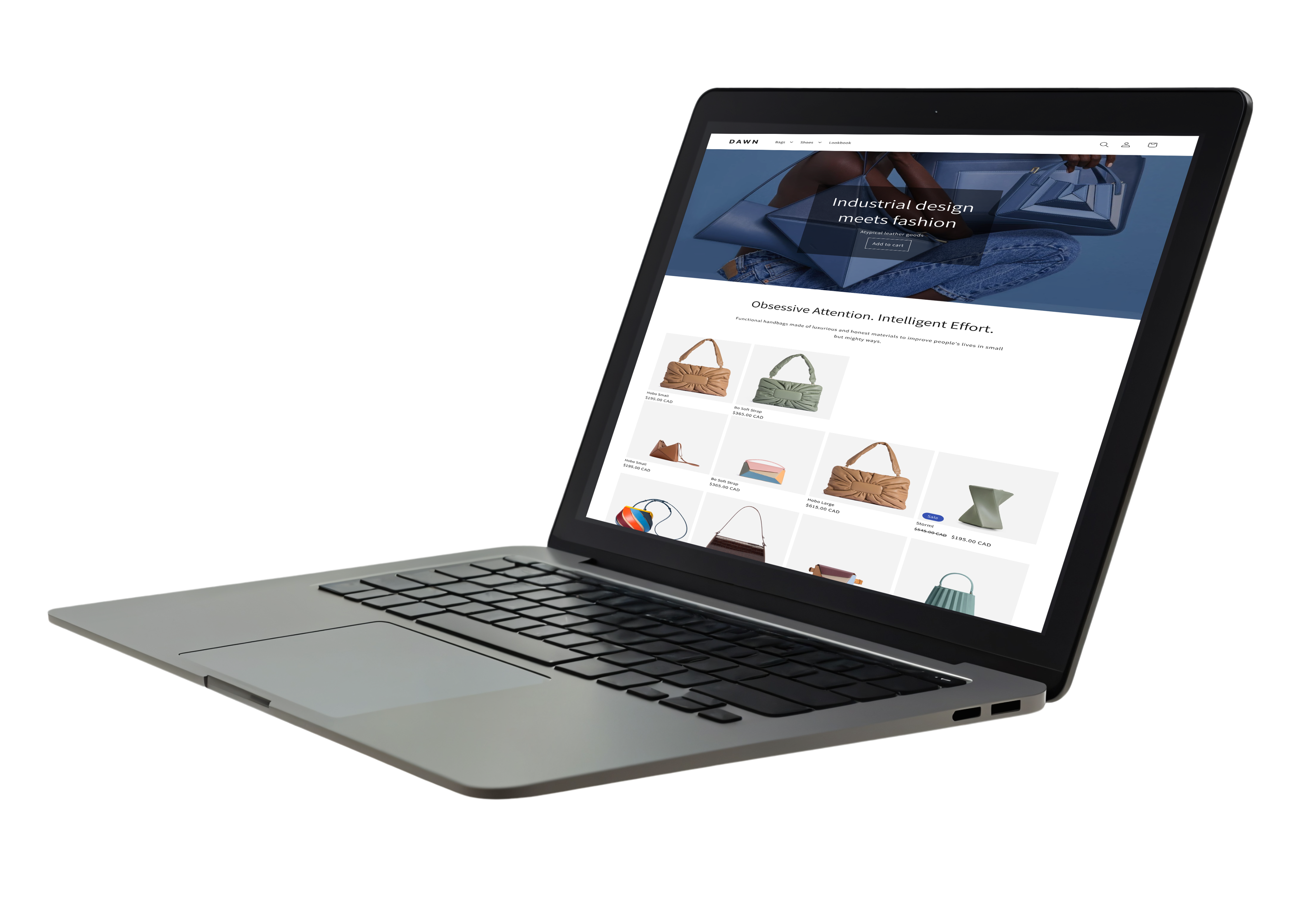 E-commerce em MacBook